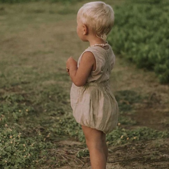 The Simple Folk // NWT Linen Overall Romper - Picture 2 of 3